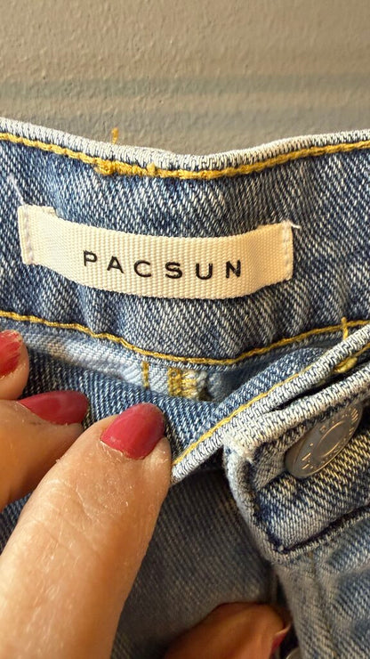 HR Straight Mixed Denim Jeans