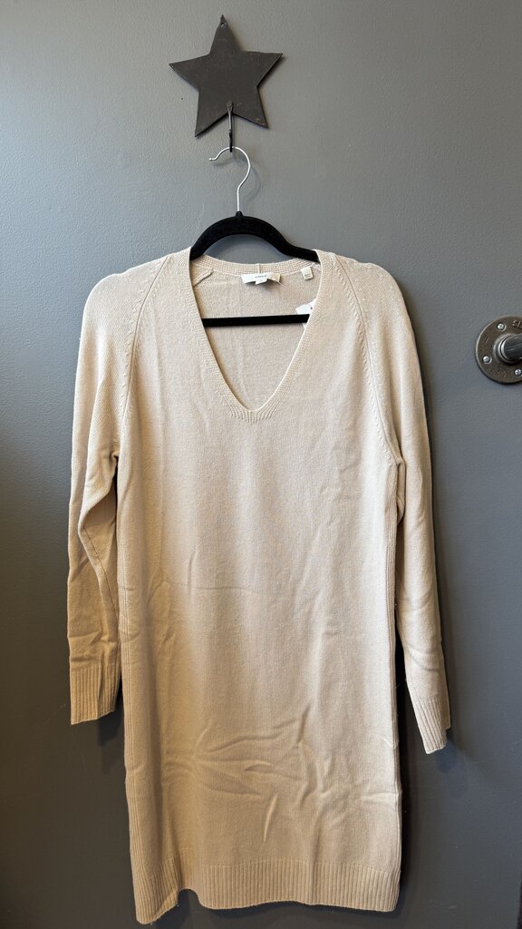 Wool Cashmere Shift Sweater Dress