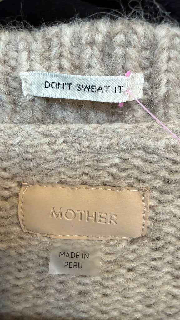 Mother Varsity Letter Alpaca Blend Sweater