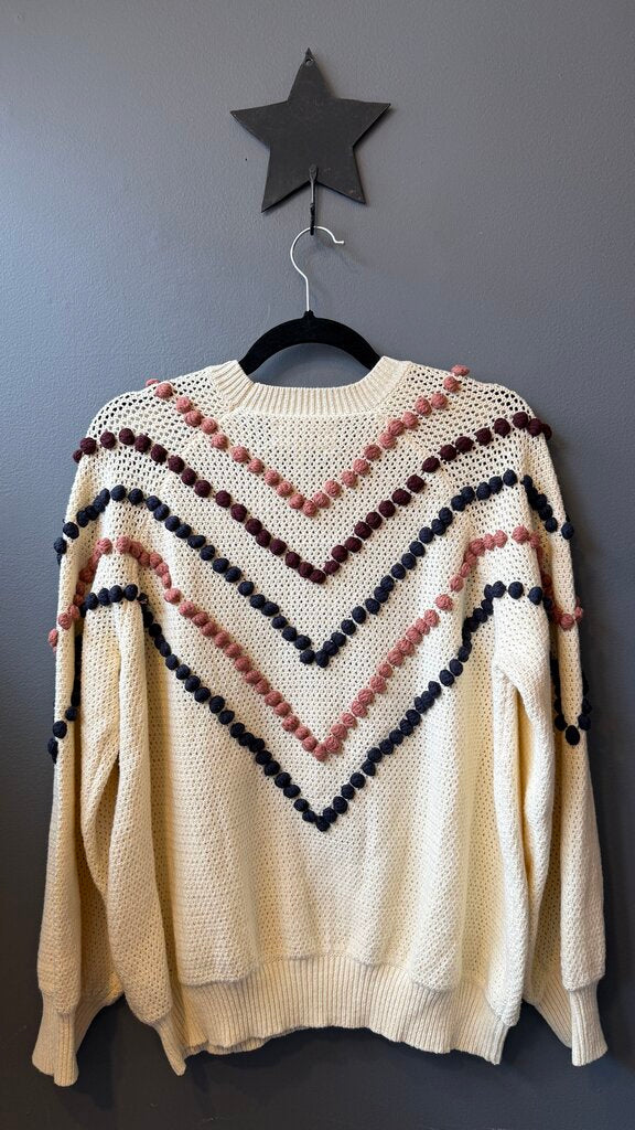 Pom Pom Knit Sweater