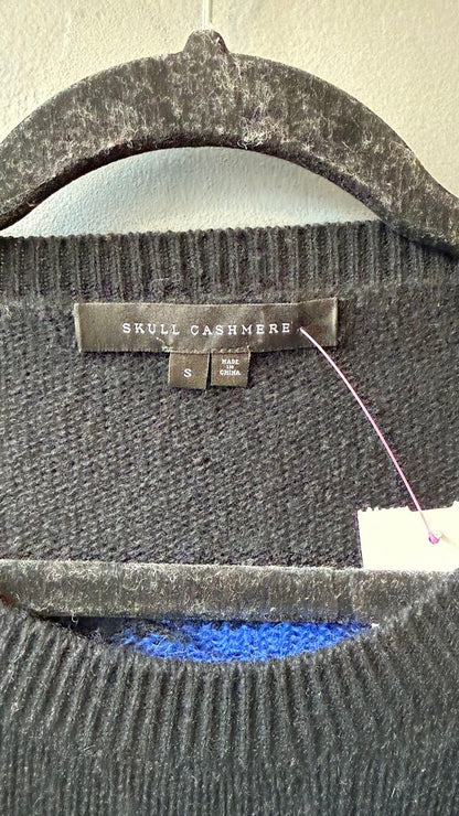 Wool Cashmere Skull Back Sweater