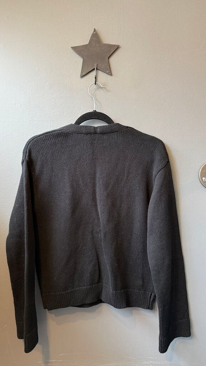 Cotton Pocket Front Cardigan Sweater