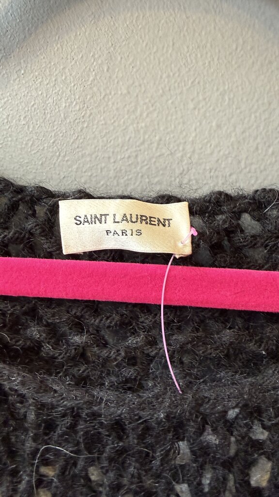 Wool Mohair Stripe Bulky Sweater