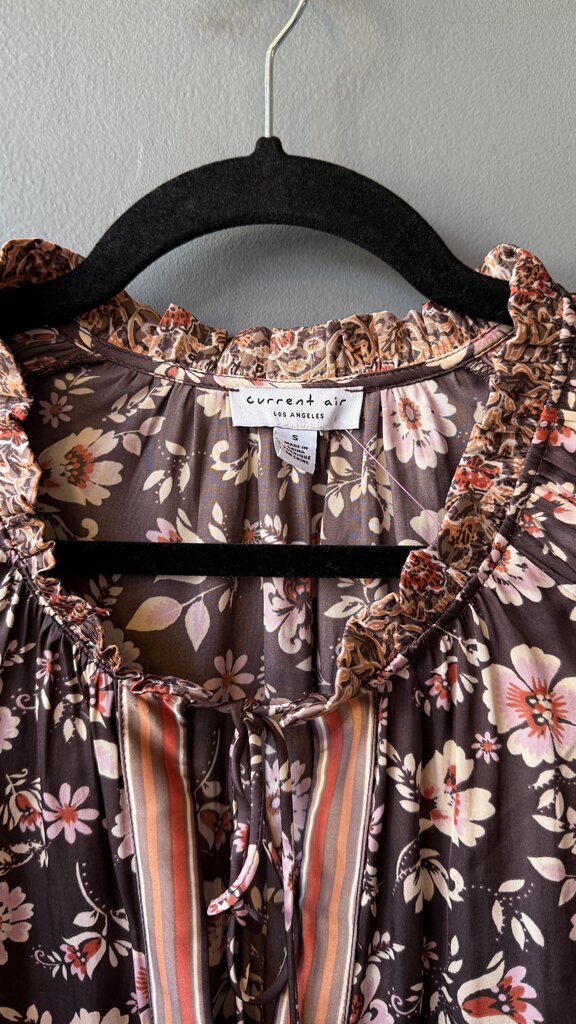 Satin Floral Blouse