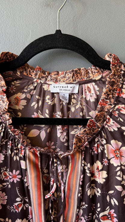 Satin Floral Blouse