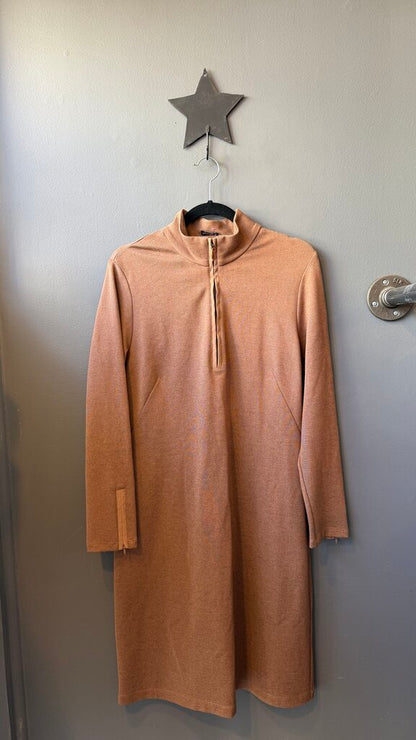 Ponte Knit 1/4 Zip Dress