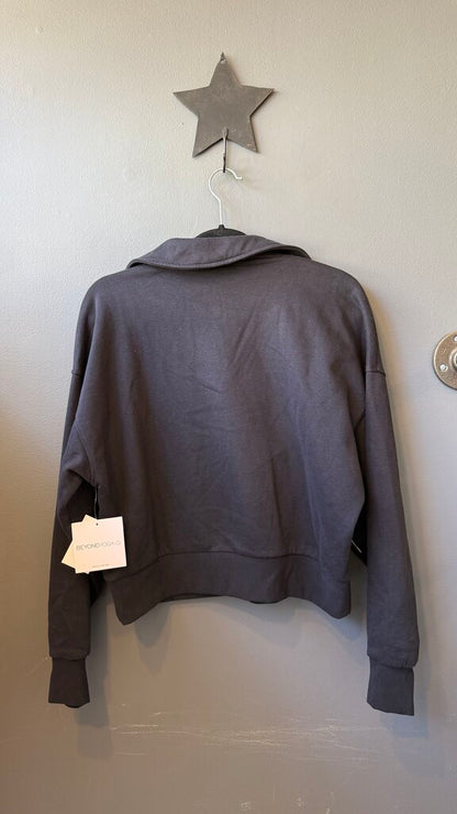 Popover Crop Polo Sweatshirt