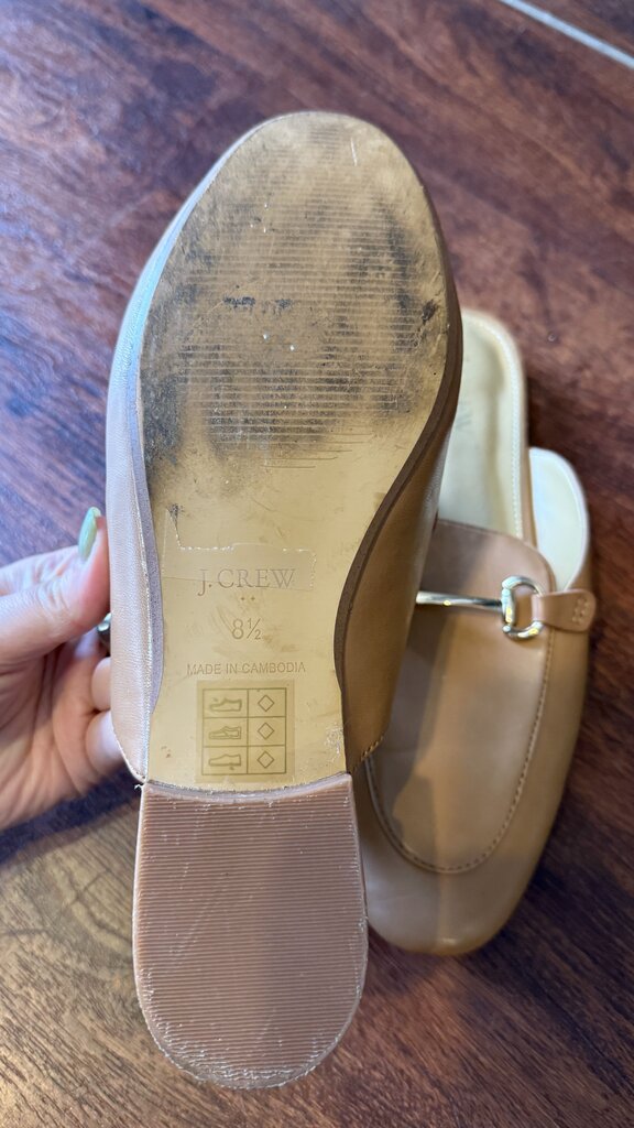 Horsebit Faux Leather Mules